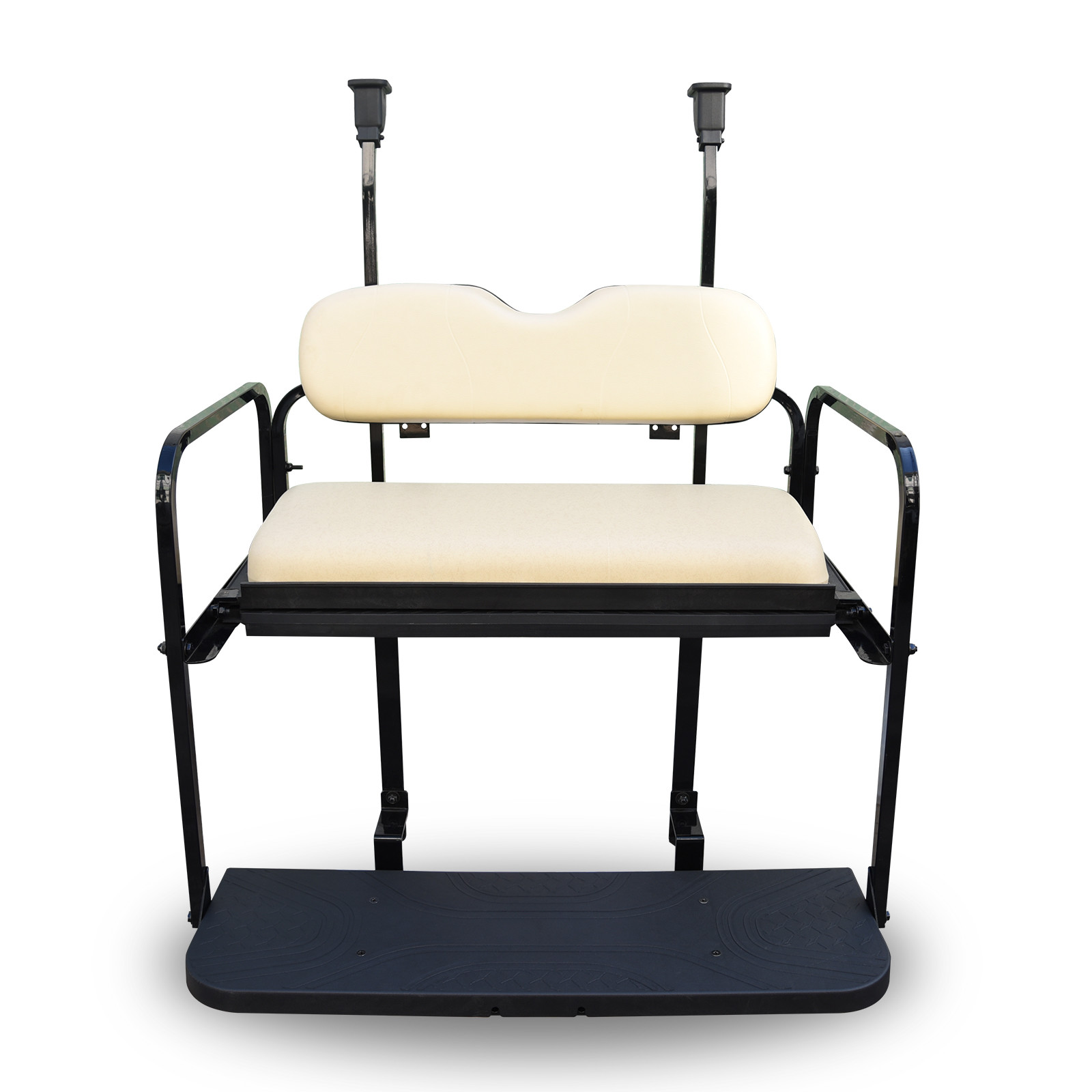 Golf Cart 2N1 Rear Flip Back Seat Kit For Club Car Precedent - Beige