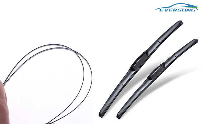 Bone 3 Section Car Windscreen Wiper Blades 18 Inch 90 Degree Anti Oxidation