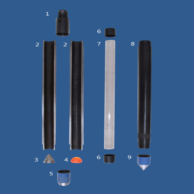 Alloy Handle Soil Test Spt Sampler 2 inches 3 inches