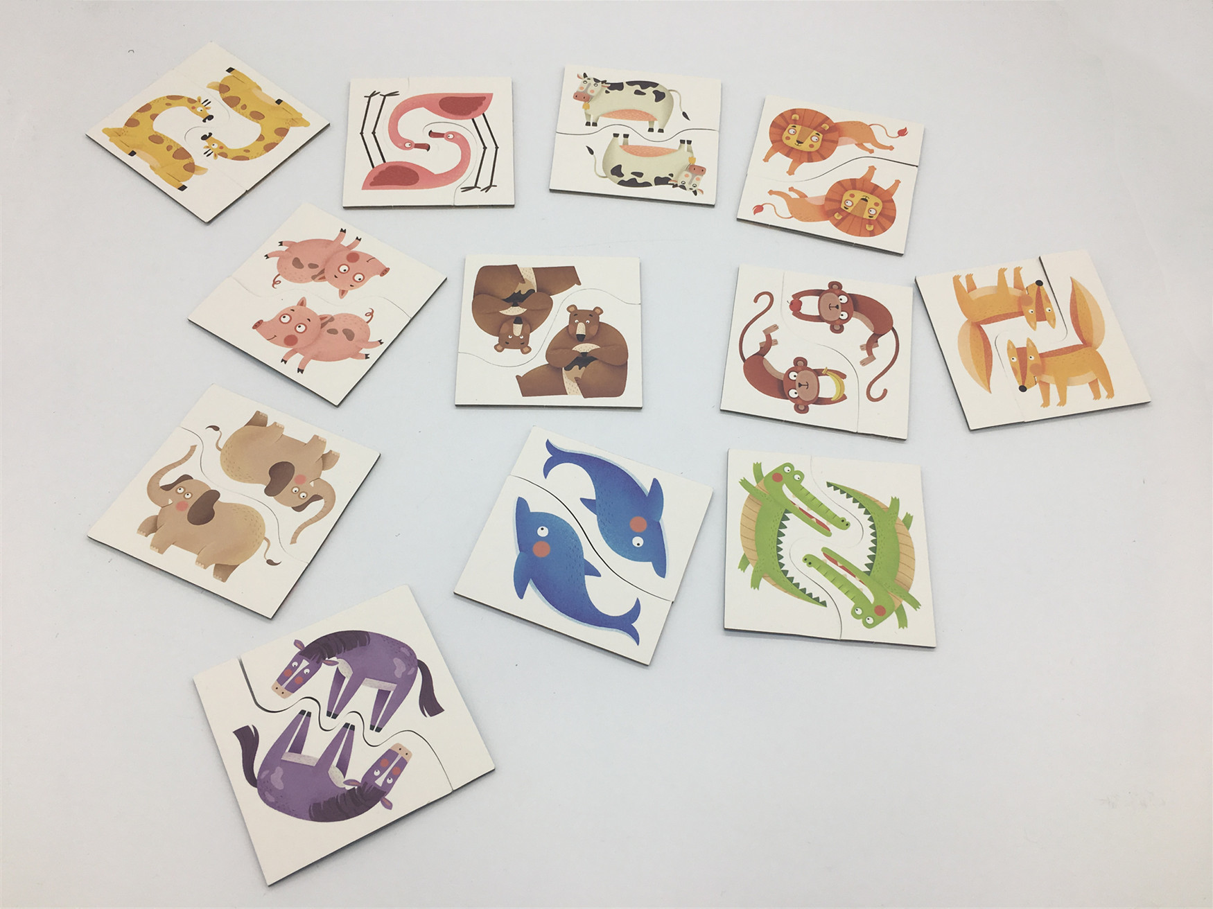 Personalized 2 Sided Jigsaw Puzzle Games Noah'S Arks For Young Children