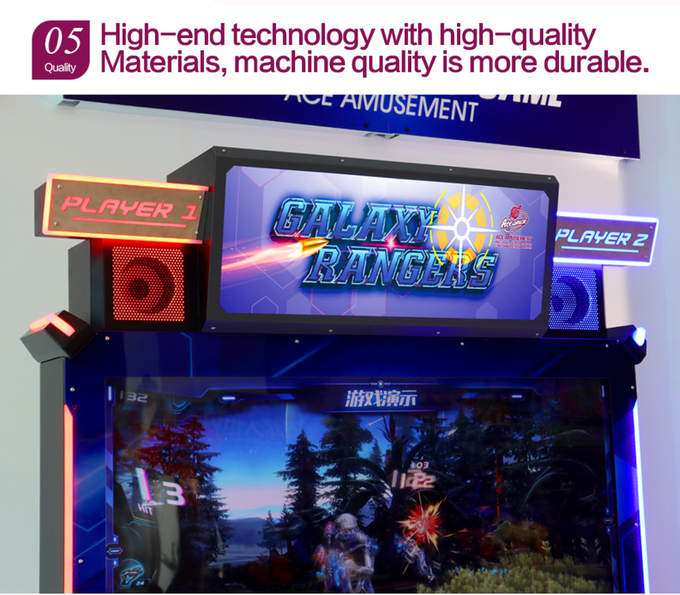 Shooting Gun Ticket Redemption Game Machine For Family Amusement