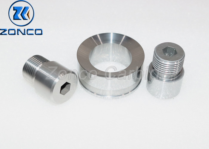 100% Tungsten Carbide Drill Bit Nozzle Cemented Carbide Wear Parts High Precision