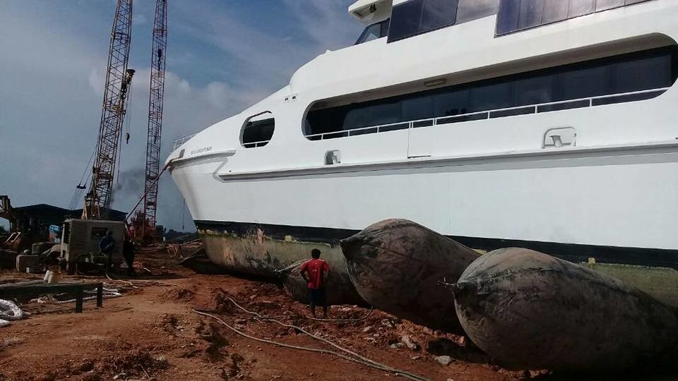 CCS BV Certification Ship Launching Airbags Customized Repair Ship'S Supplies