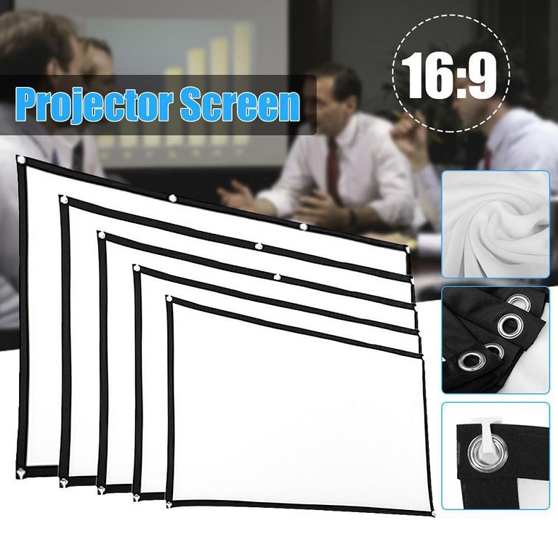 74 Inch Portable Foldable Soft Screen Spandex Customizable Projector Screen For Educational Business Anti-Wrinkle