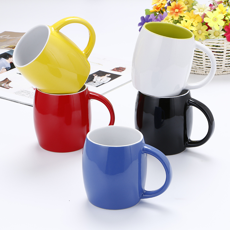 Customized LOGO Ceramic Anniversary Gift Mugs For Coffee Tea