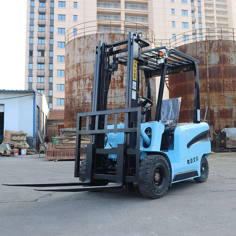 Electric Forklift Truck 4 Wheel Ac Powered Battery Control 1.5 Ton For Food Shop High Capacity Electric Forklift