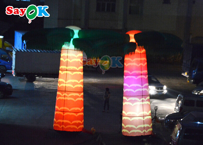 190t Oxford Cloth Inflatable Stage Decoration Artificial Airblowing Coconut Palm Tree