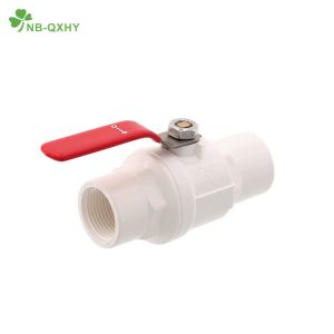 China 1/2 to 4 Socket Threaded PVC Two PCS Ball Valve with Ss Handle and 1 Piece Min.Order on sale