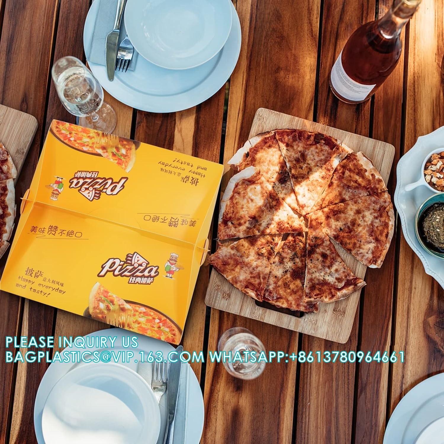 Pizza Boxes With Handle, Takeout Containers Mini Pizza Boxes Take Away Pizza Packing Cardboard Boxes Mailing