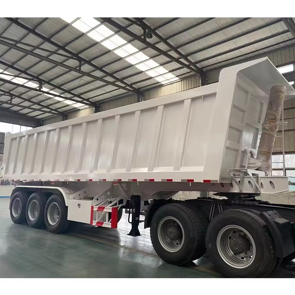 CIMC new brand 350CC 2 3 4 Axle Motorized Tipper Cargo Tricycle Motorcycle Dumper Cargo semi trailer
