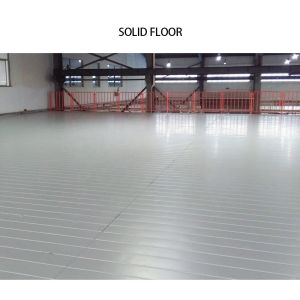 Customized Width and Depth 500kg Load Mezzanine Floor with Solid or Perforated