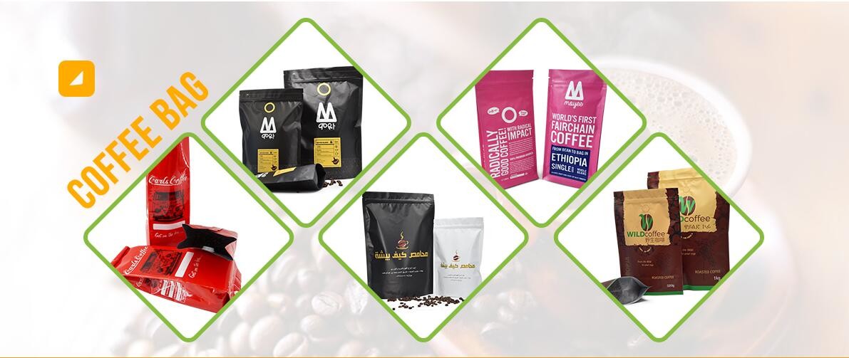 1000g 500g 1LB 250g Side Gusset Packaging Espresso Coffee Bags