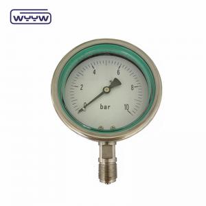 China All Stainless Steel Pressure Gauge Liquid Filled Manometer on sale