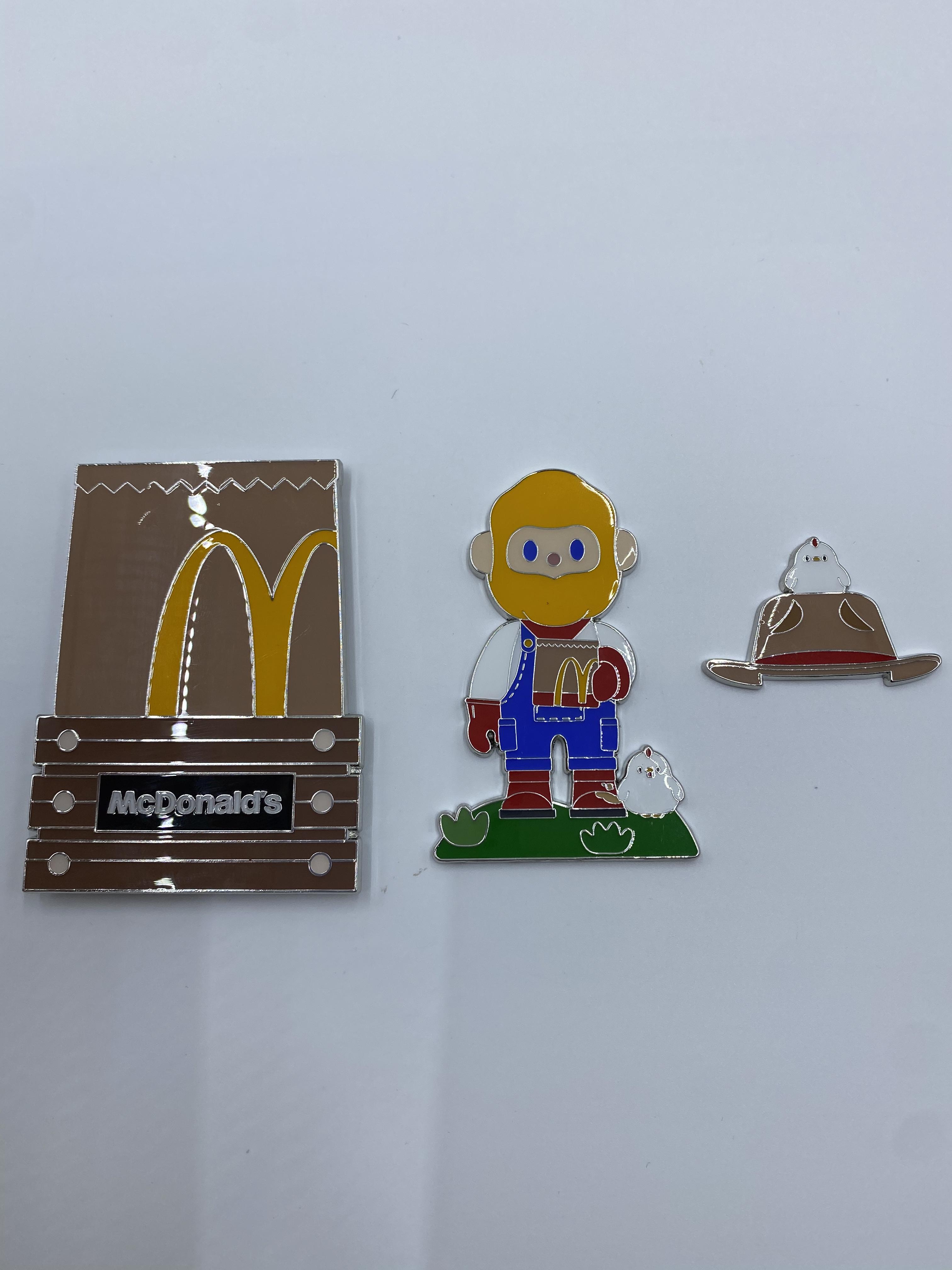 Magnetic McDonald Parts Badge Fun and Collectible Character Pieces
