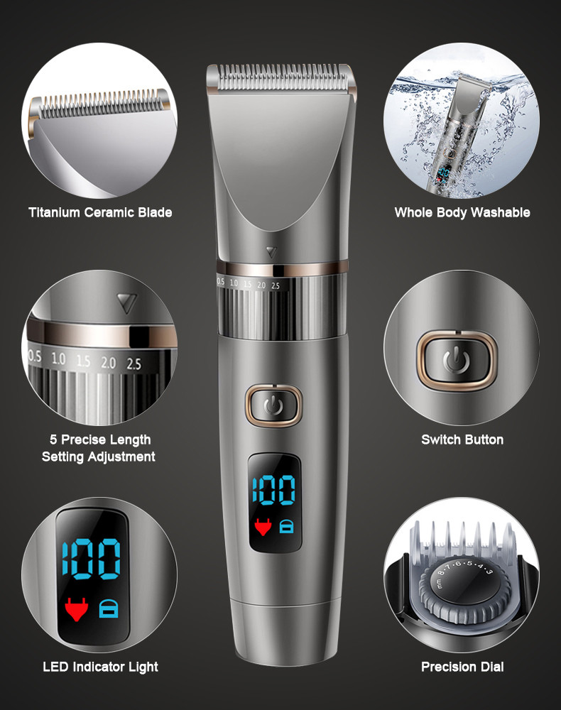 OEM ODM Electric Hair Trimmer 2500mAh Lithium Battery For Barber