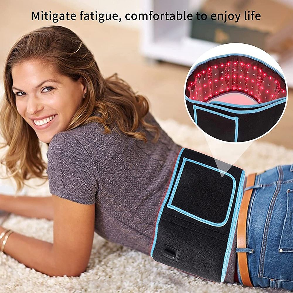 Fabric LED Red Light Therapy Belt Near Infrared Light Device For Muscle Joint Pain Relief
