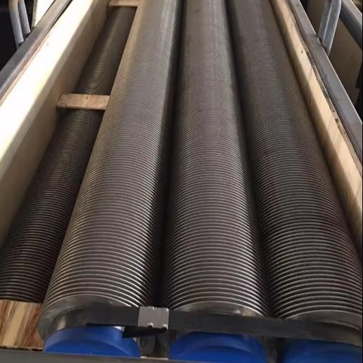 DELLOK Temperature Copper Carbon Steel Fin Tube 0.3-1.2mm Tube 2.5-20mm Fin