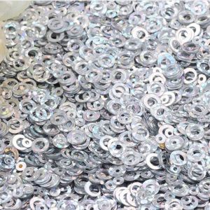 1 color Print Method Glitter Circle Sequins with Open Circle ADVANTAGE