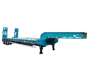  CIMC H40 3axle lowbed semi trailer heavy transport trailer vehicle factory Manufactures