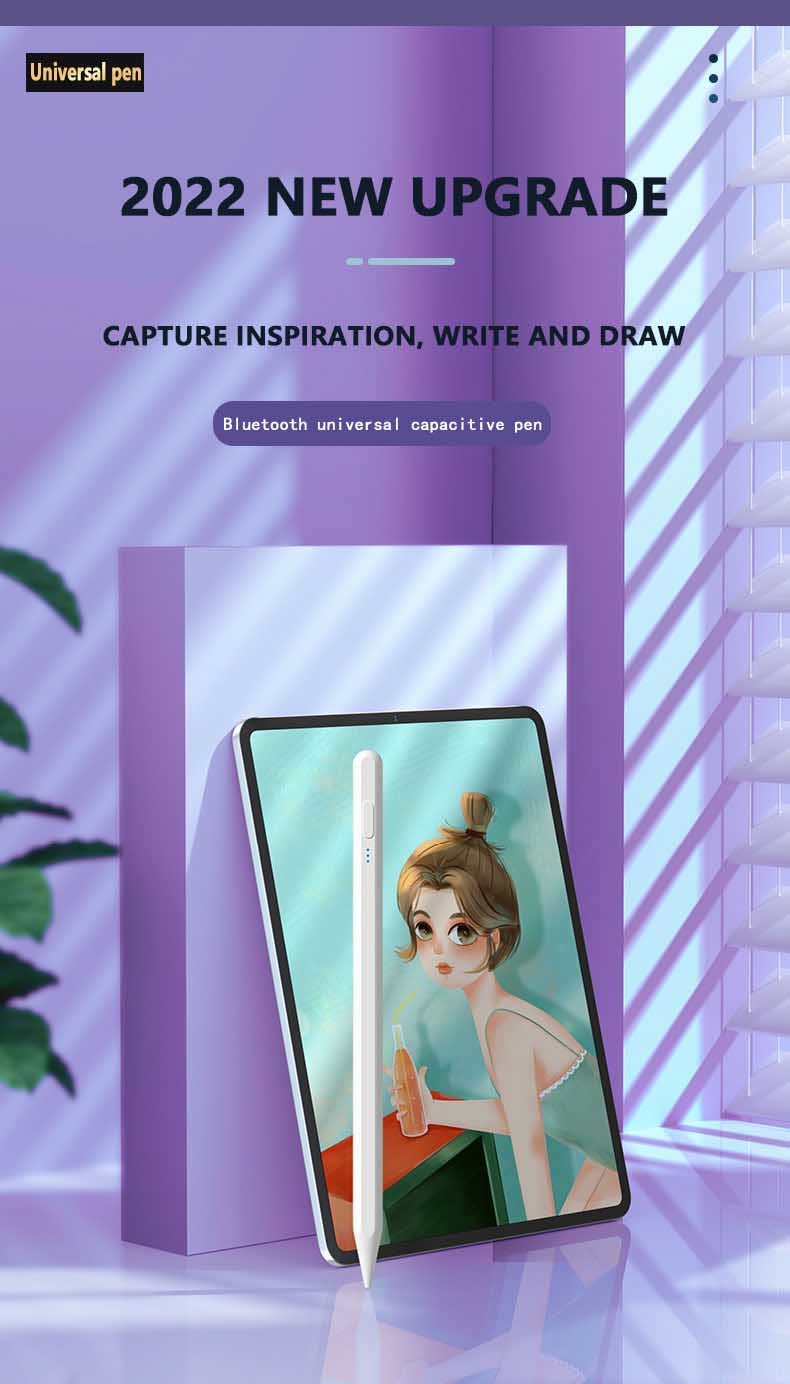 Fine Point Digital Smart Stylus Pen For Touch Screens Active Pencil