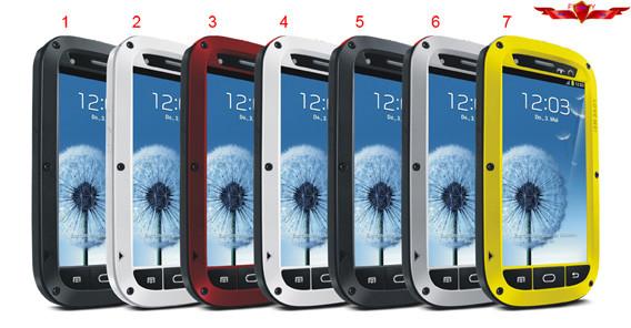 Aluminum Dirtproof/Shockproof/Waterproof Case For Samsung Galaxy S3 Multi Color
