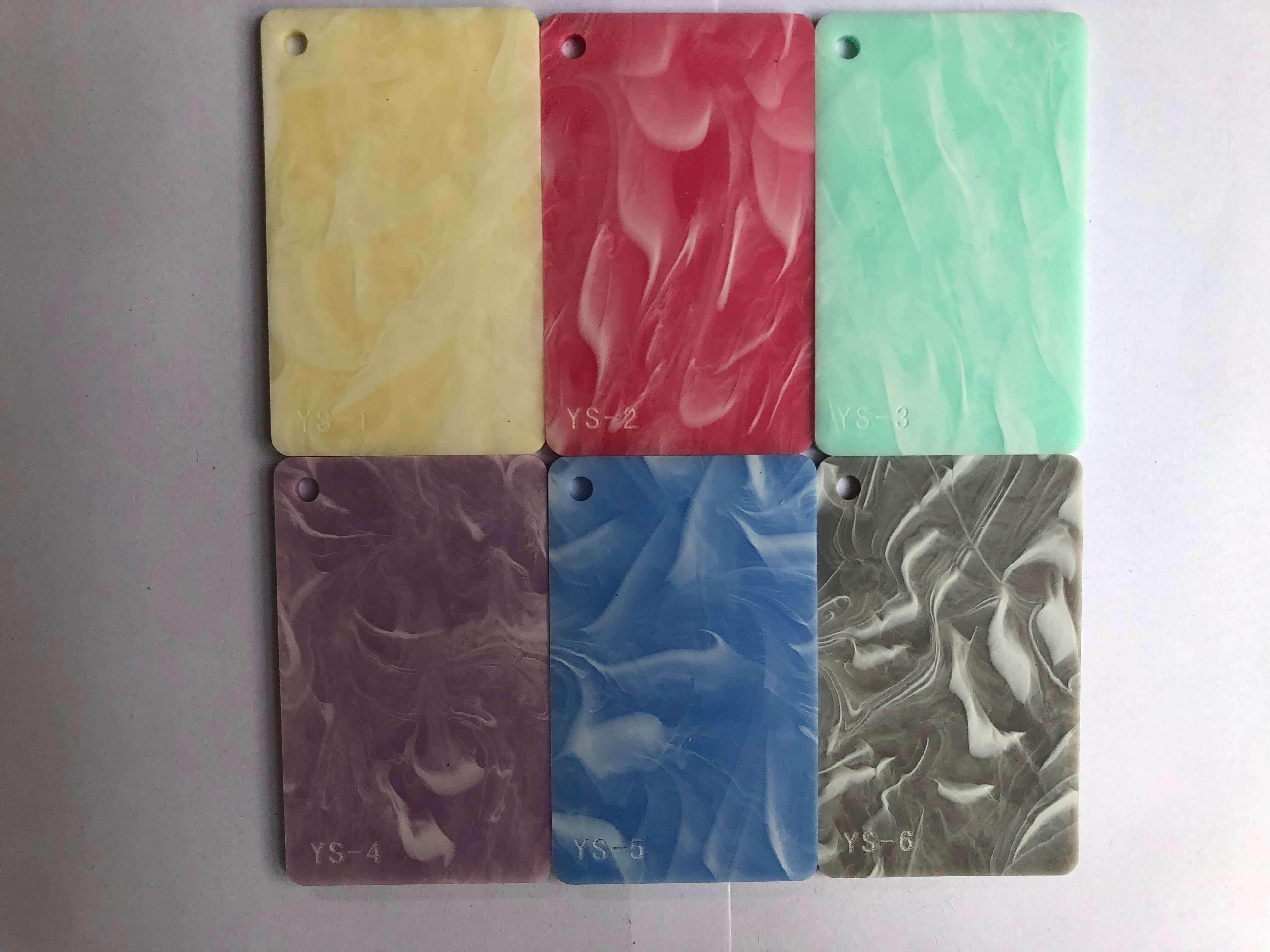 Pastel Clouds Pattern Acrylic Sheet Vacuum Formed