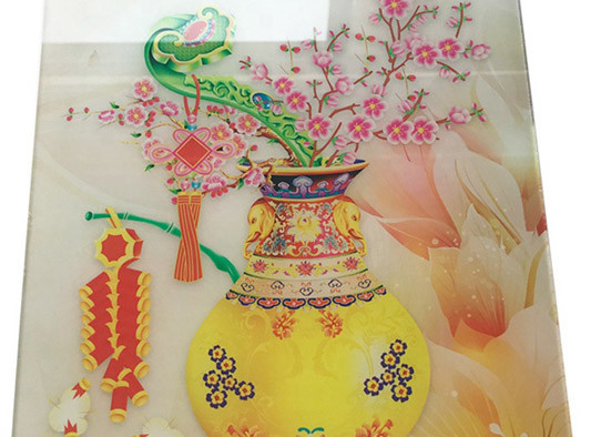 Professional Digital Images Printed On Glass Customized For Interior Decoration