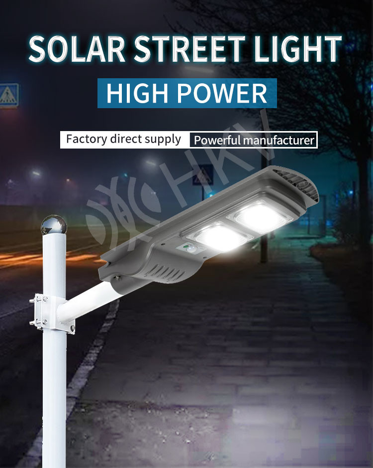30W/60W/90W/120W All In One LED Solar Street Light Outdoor Super Bright Sensor Waterproof