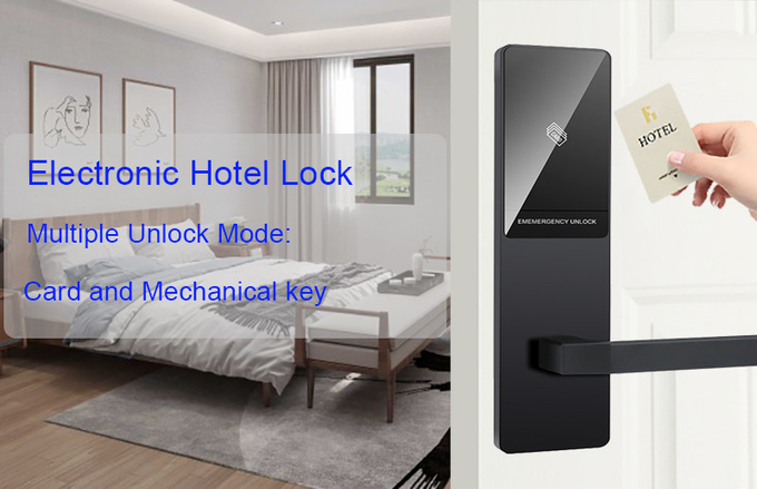 Aluminum Alloy Hotel Key Card Door Locks with Card Encoder and Energy Saving Switch