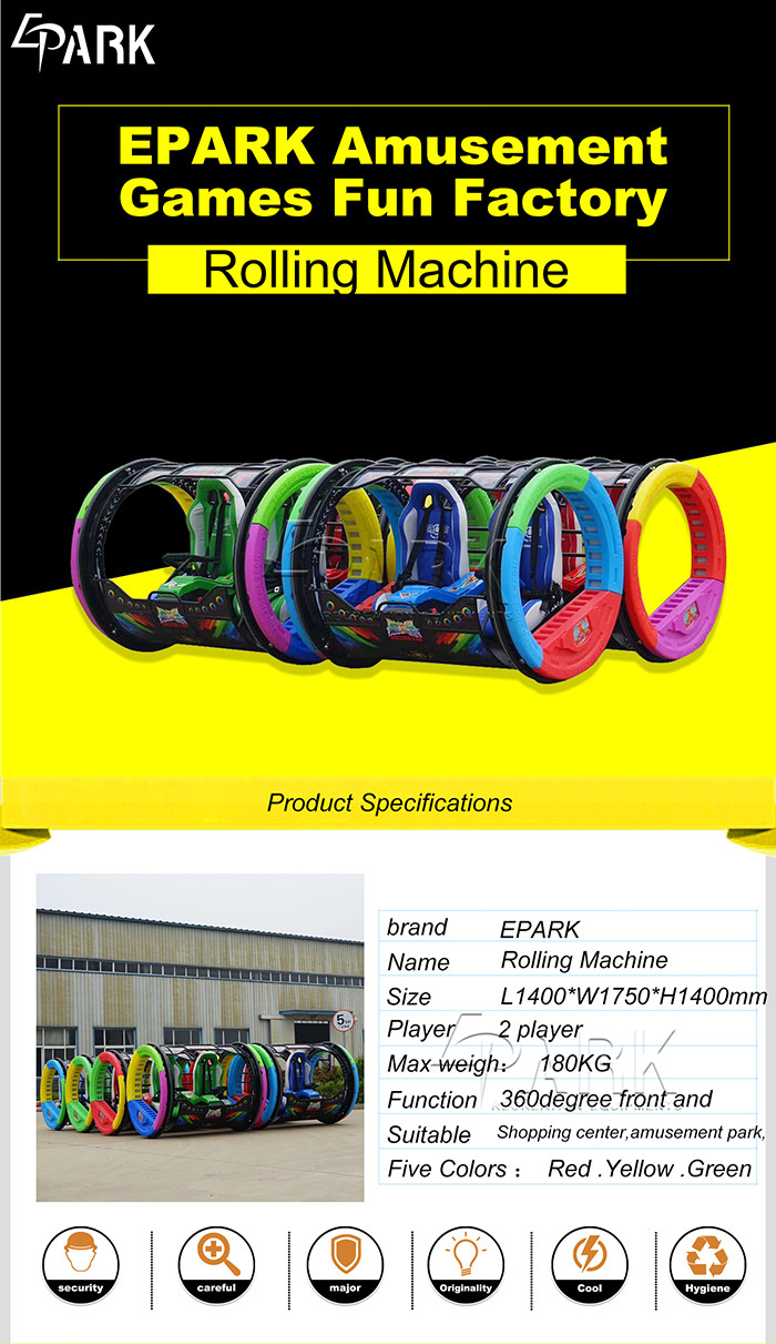 Remote Controlled Intelligent Walking Ride On Car / Rolling Ride Happy Car 3s In Playground And Amusement Center