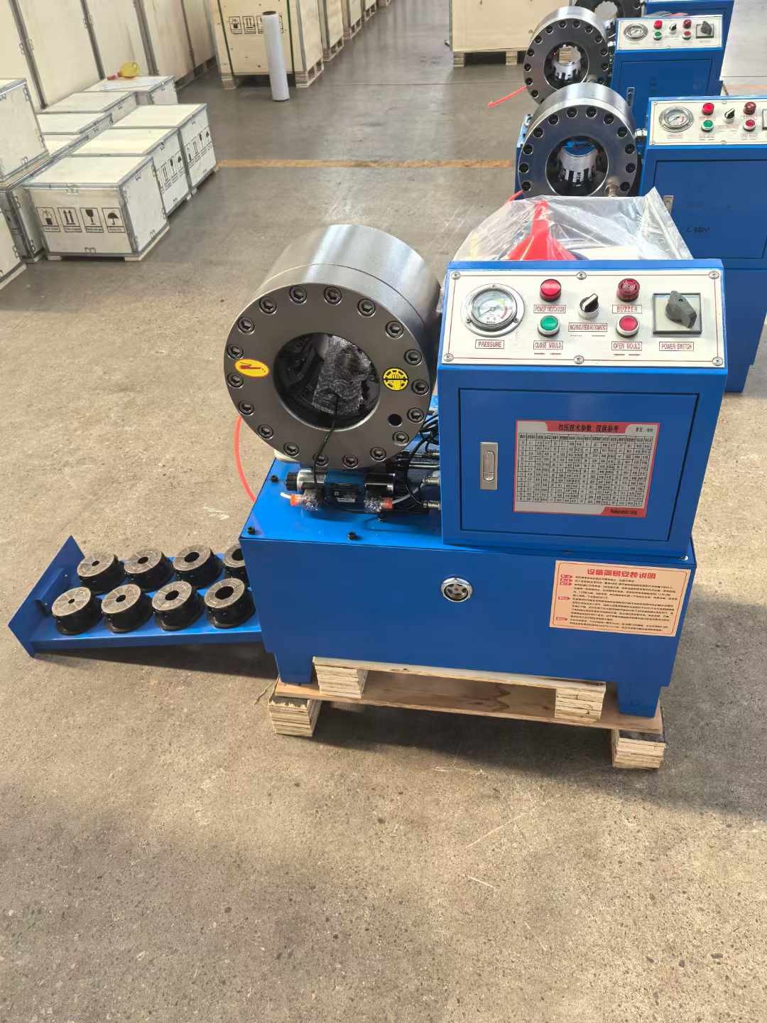 PLC / Digital / Button Control System 2 Inch 10 Dies DX68 Hose Crimping Machine Hose Crimper High Efficiency