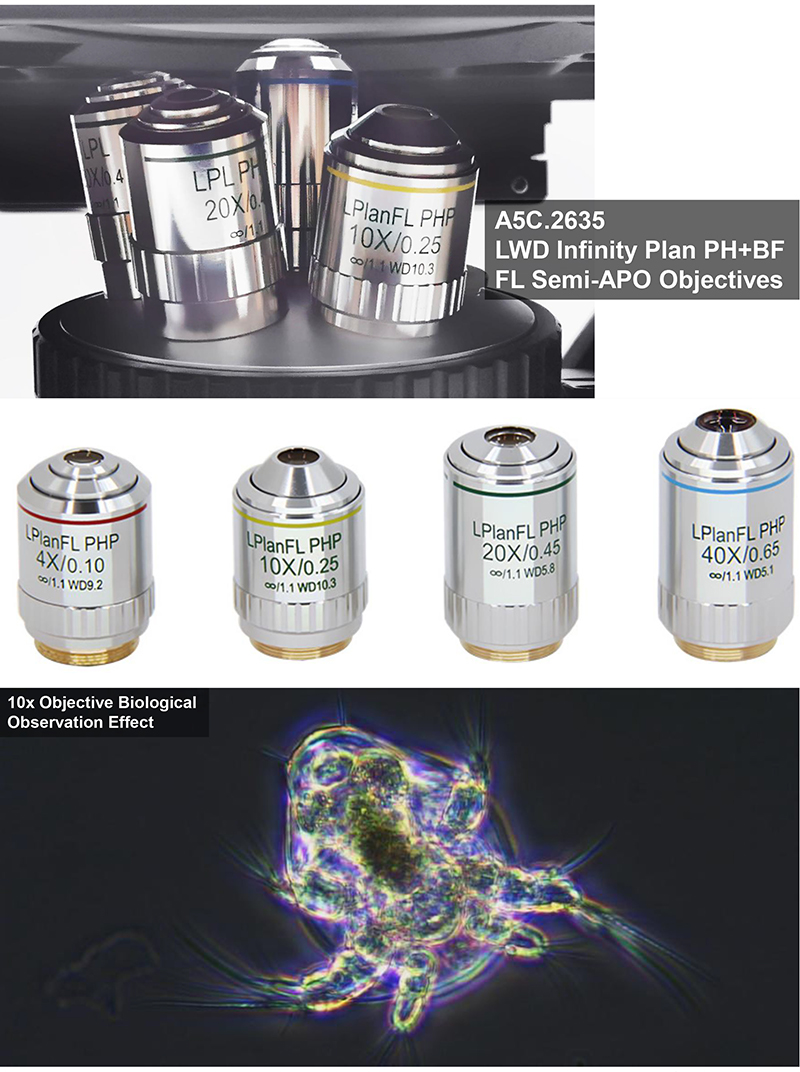 OPTO-EDU A16.2614-UL China Supplier High Brightness Inverted Ultra LED Fluorescent Microscope Price