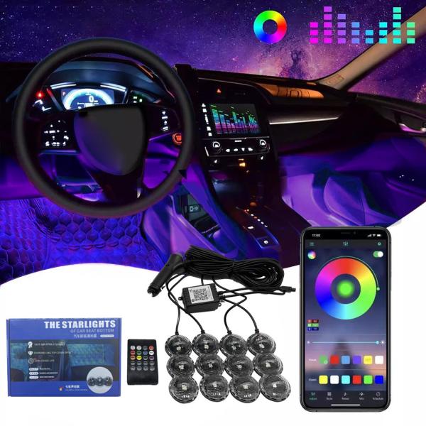 RGB Controlled Interior Car Lights LED Car Atmosphere Light Atmosphere Light Led