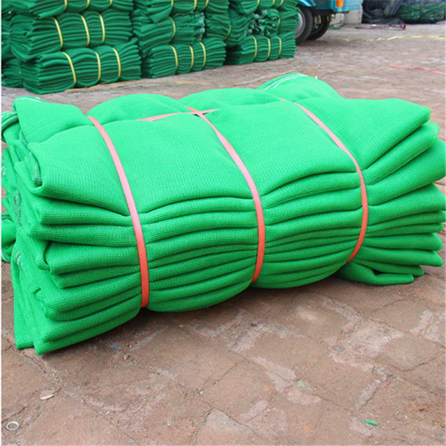 30% - 95% Shade Rate Construction Safety Mesh Netting With Eyelet 6 Needls Wraped Type