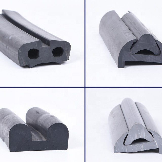 Black Dock Edging P Type Dock Bumpers and Customized Rubrails for Superior Protection