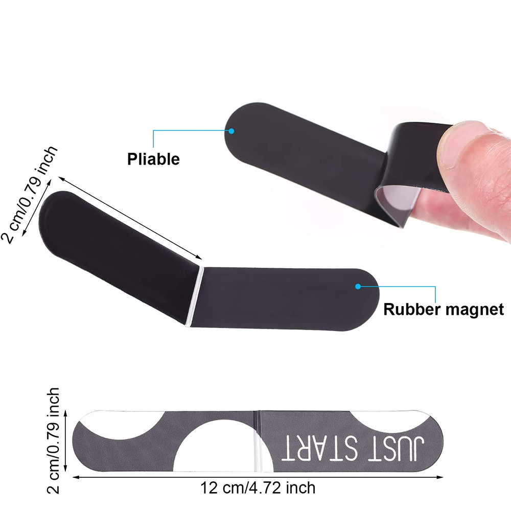 Eco Friendly Students Magnetic Bookmark Clips Book Page Marker For Refrigerator