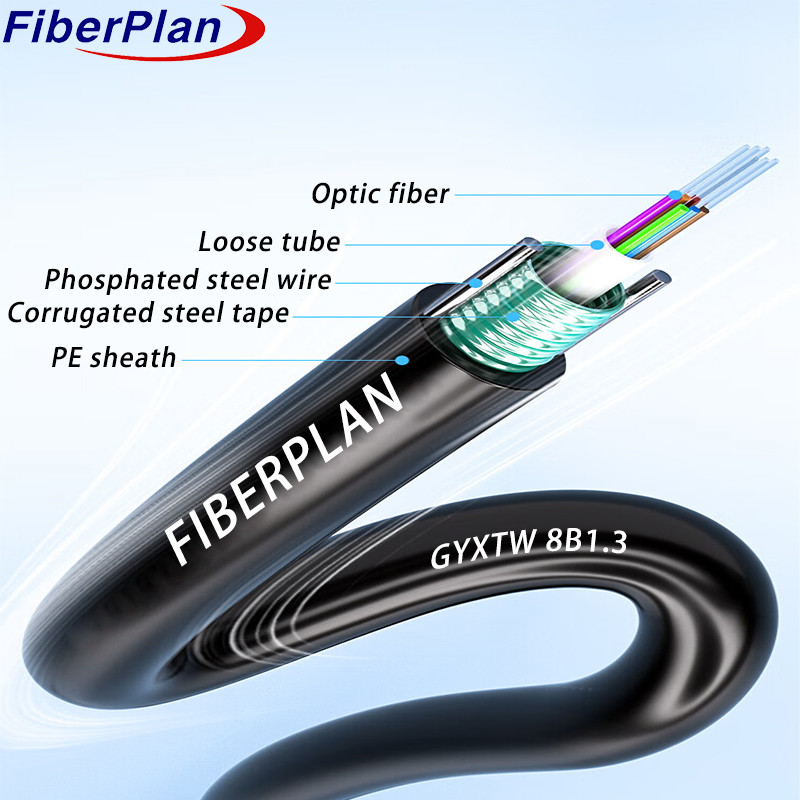 Multi Mode PBT Loose Tube Steel Wire Reinforcing GYXTW