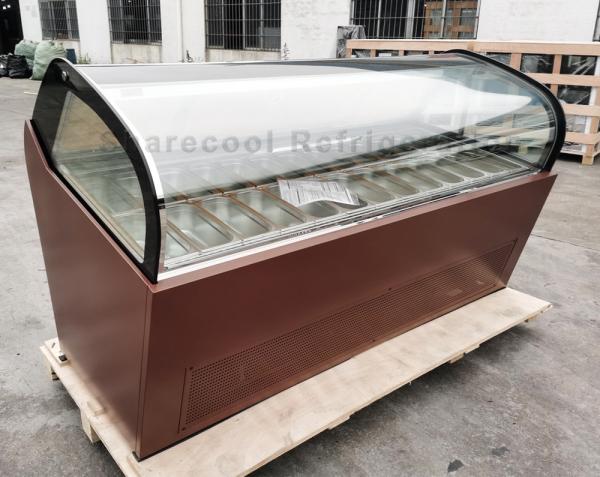 Sharecool 24 Pans Ice Cream Freezer Display Cabinet Popsicle Freezer Display