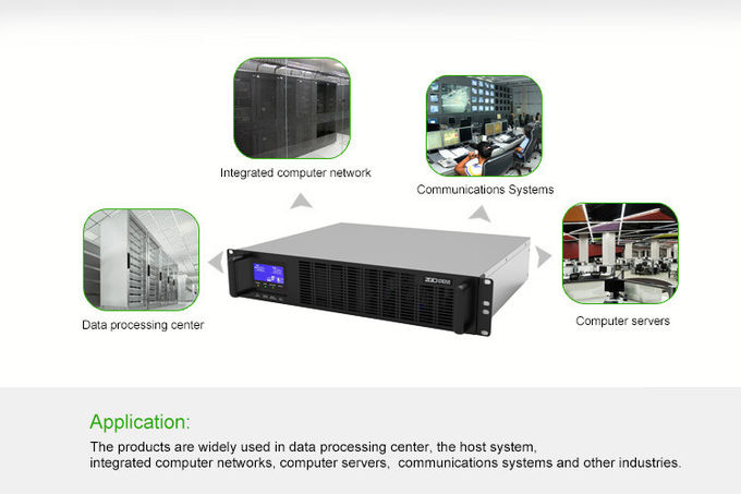 5.4kW 6KVA Rack Mount UPS DC Pure Sine Wave Data Center Rack Ups