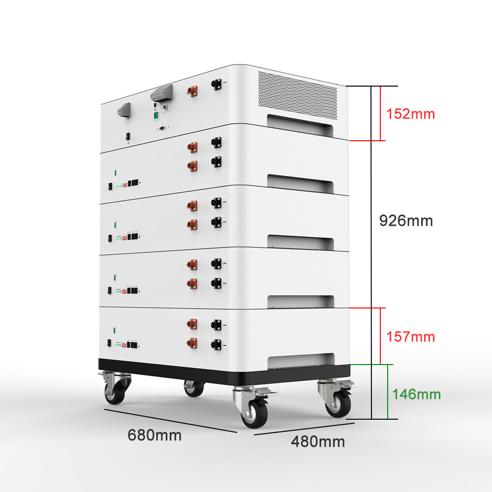 Rack Mounted Stackable Battery Pack Solar Storage 170ah 48v Lifepo4 Battery
