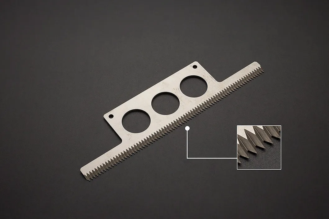 Packing Machine Knife Food Bags Packaging Serrated Blade Zigzag Blade Cutting Knife Blade for Packing Machine