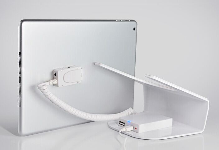 COMER alarm security tablet shelf with charging cable anti-theft display devices
