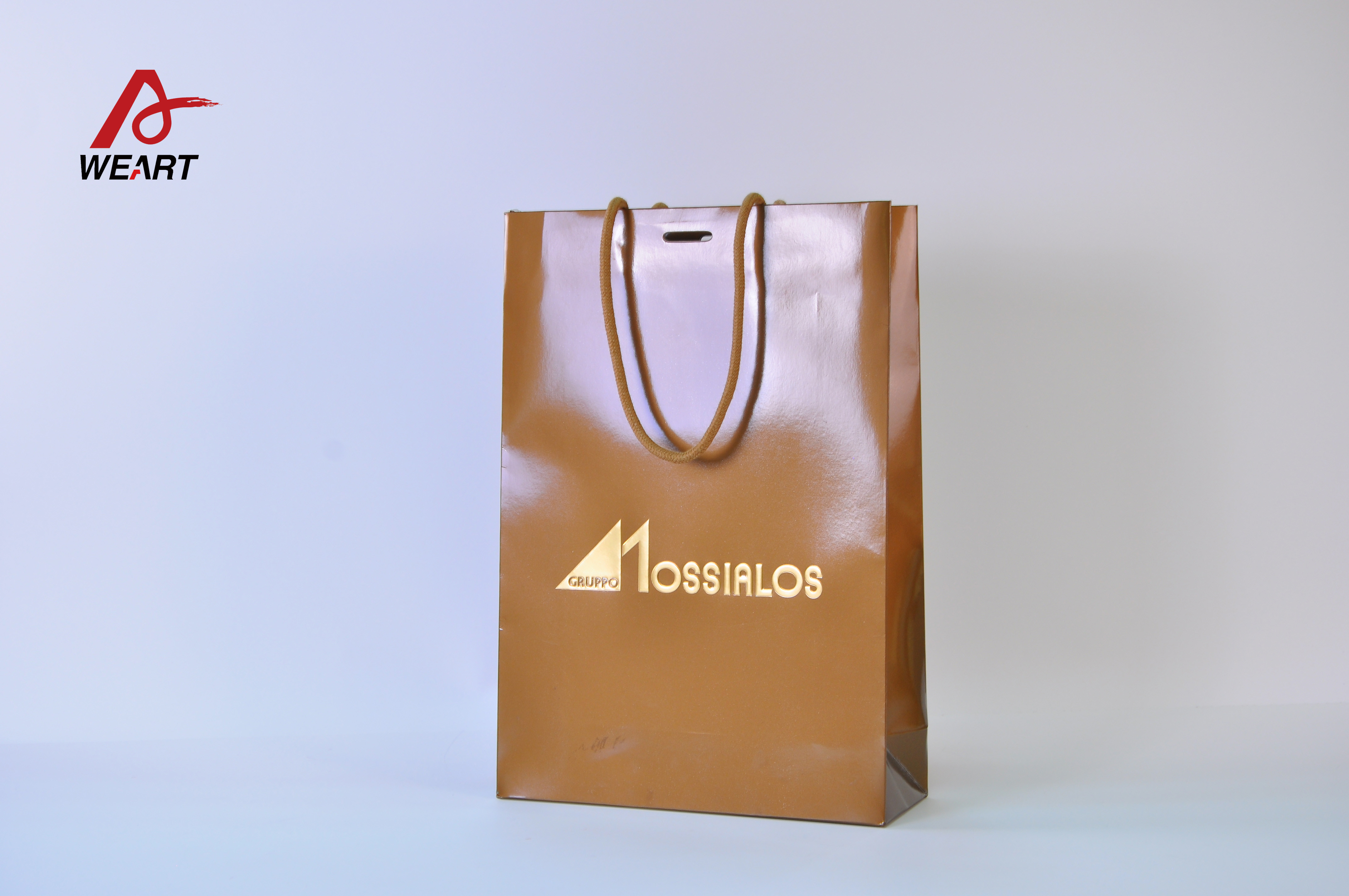 Luxury Reinforced Lamination Gift Paper Bags With Customized Handle