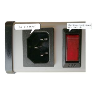 SFC-IEC-A1B series 5 to 14" 15Amp metal Hardwired Power Strip with 5Outlets