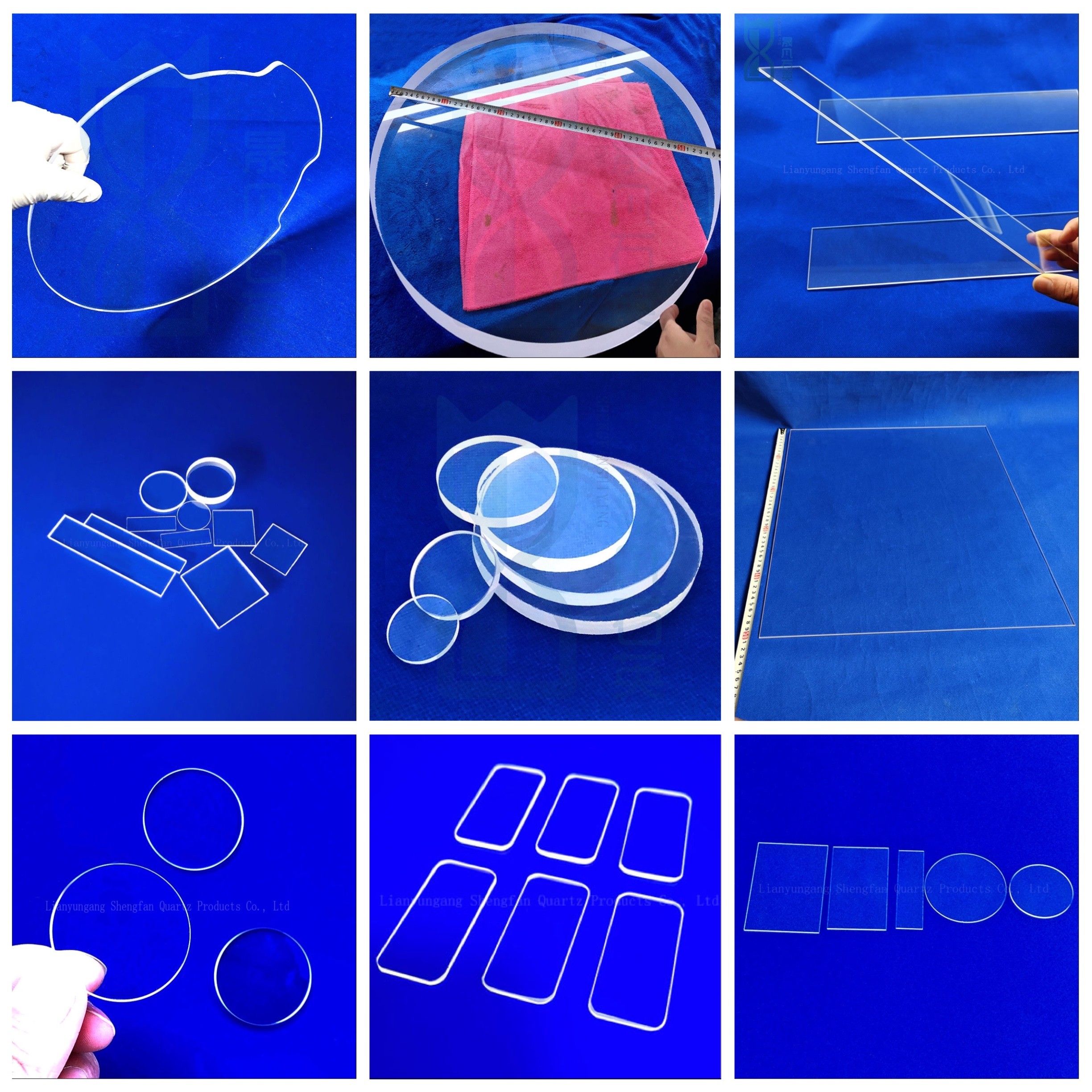 Transparent Uv Quartz Wafer Fused Silica Plate Quartz Glass Plate Wholesale Clear Quartz Plate