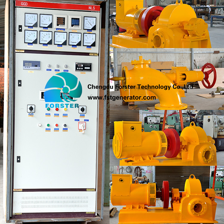 Vertical / Horizontal Micro Water Turbine Generator Used In Hydroelectric Power Plant