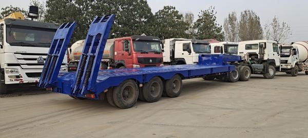 Two-axle Lowbed Semi Trailer Featuring Low Ground Clearance And Strong Load