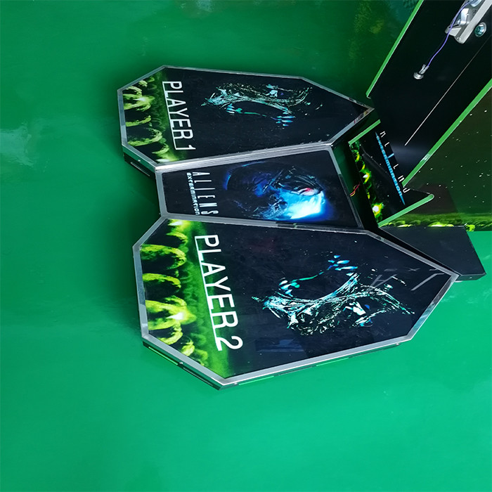Exciting Shooting Arcade Machine Alien 2 Metal And Acrylic Material