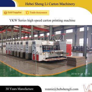Electric Flexographic Box Printing Machine , Auto Paper Box Printing Machine