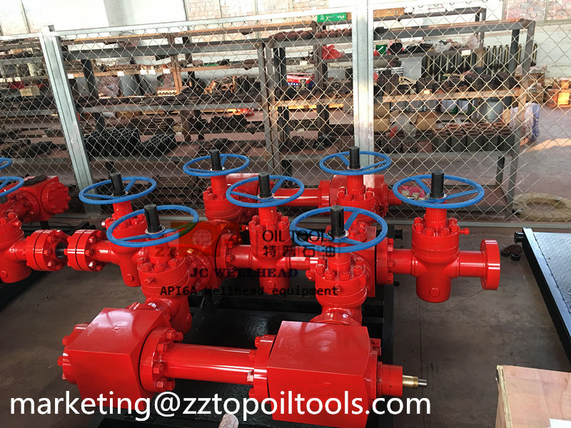 API Skid Mounted Kill Choke Manifold Assembly For Sour Gas Well 4-1/16"